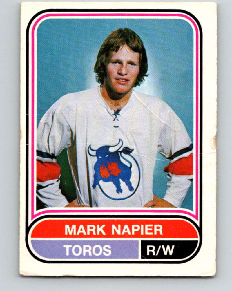 1975-76 WHA O-Pee-Chee #78 Mark Napier RC Rookie Toronto Toros V7267