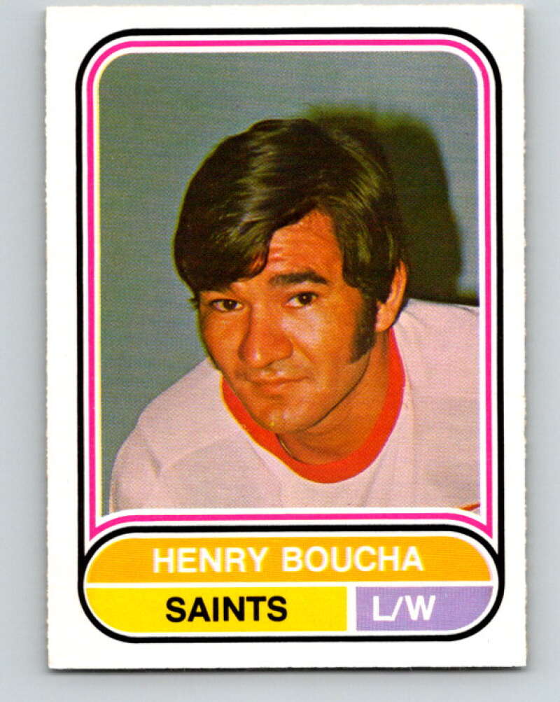 1975-76 WHA O-Pee-Chee #79 Henry Boucha Minnesota Fighting Saints V7271
