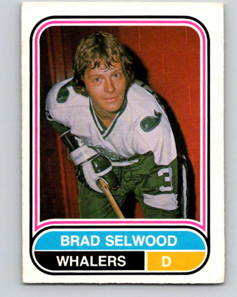 1975-76 WHA O-Pee-Chee #82 Brad Selwood RC Rookie New England Whalers V7272