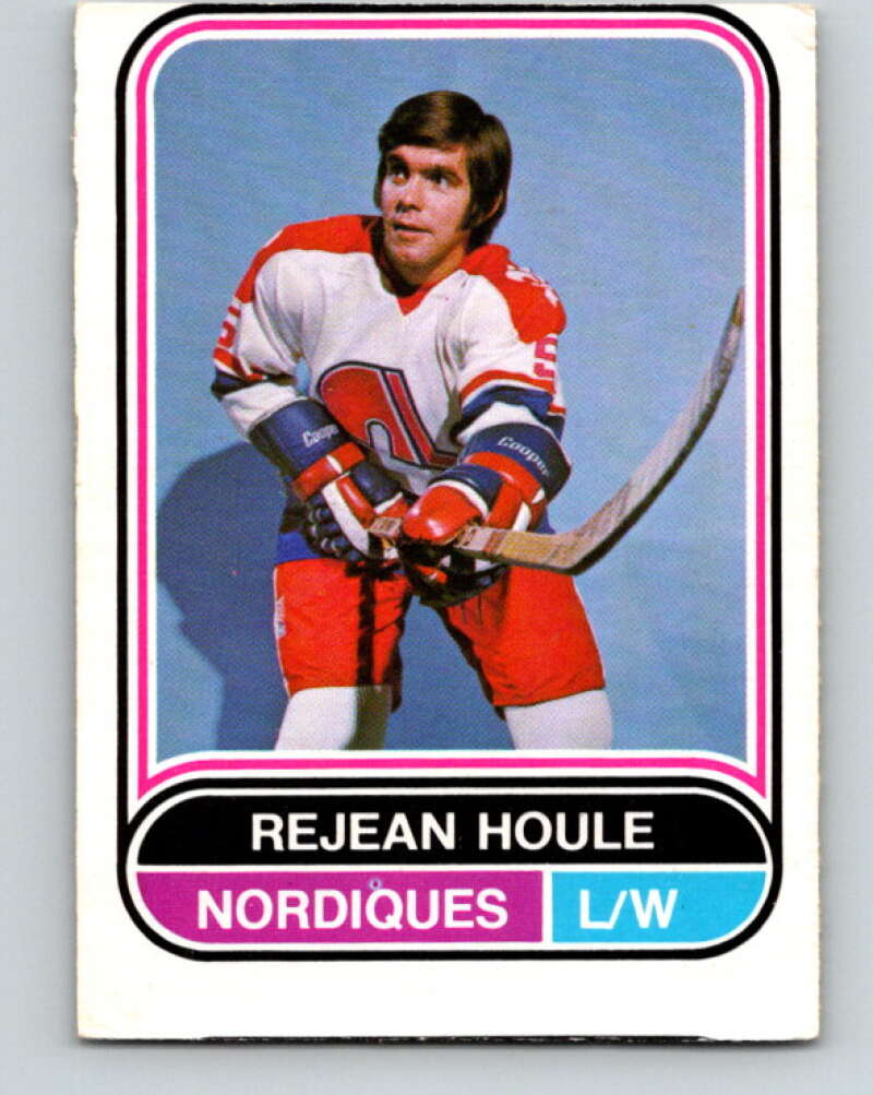1975-76 WHA O-Pee-Chee #84 Rejean Houle Quebec Nordiques V7273