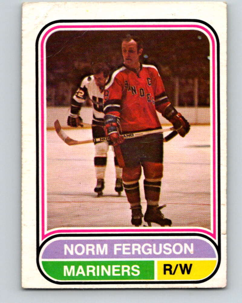 1975-76 WHA O-Pee-Chee #92 Norm Ferguson San Diego Mariners V7279