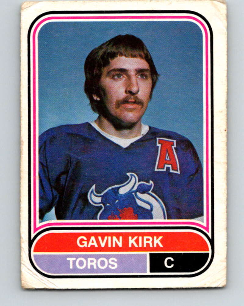 1975-76 WHA O-Pee-Chee #103 Gavin Kirk RC Rookie Toronto Toros V7295