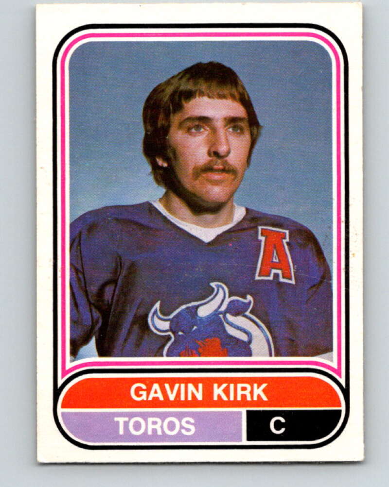 1975-76 WHA O-Pee-Chee #103 Gavin Kirk RC Rookie Toronto Toros V7296
