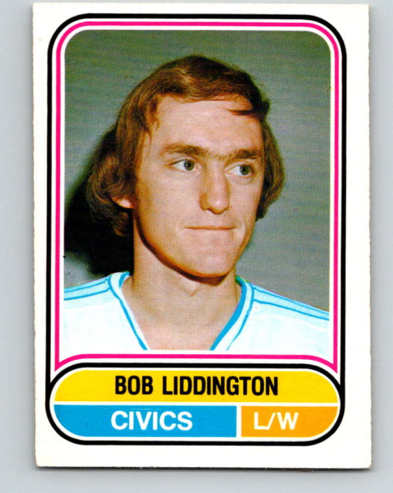 1975-76 WHA O-Pee-Chee #105 Bob Liddington RC Rookie Ottawa Civics V7299