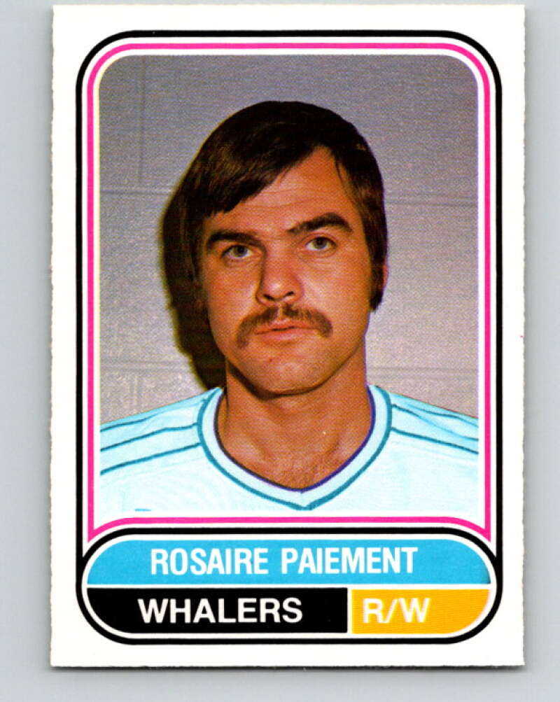 1975-76 WHA O-Pee-Chee #106 Rosaire Paiement New England Whalers V7300
