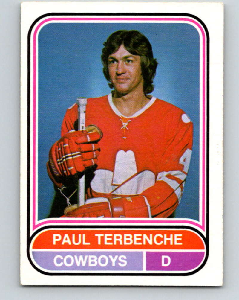 1975-76 WHA O-Pee-Chee #112 Paul Terbenche Calgary Cowboys V7305