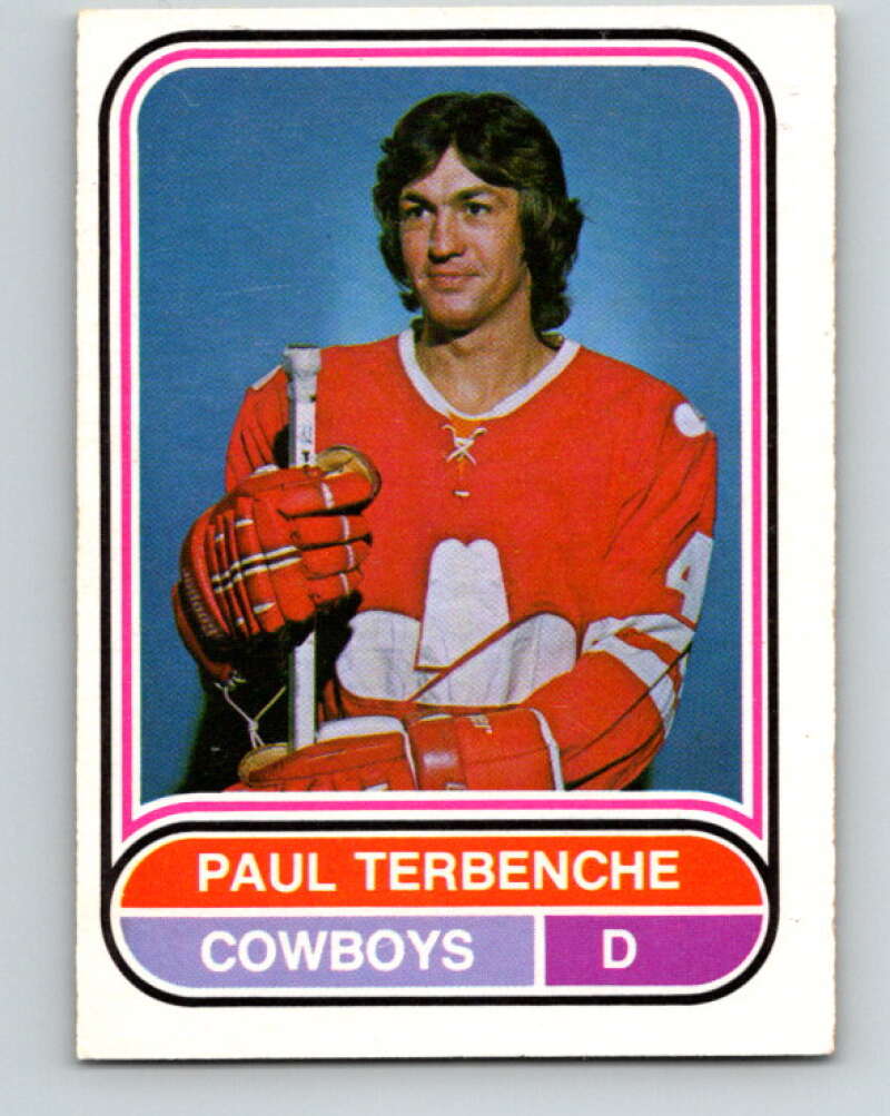 1975-76 WHA O-Pee-Chee #112 Paul Terbenche Calgary Cowboys V7306