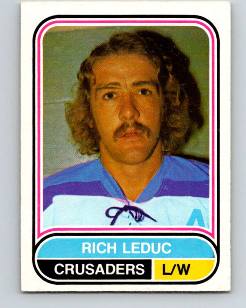 1975-76 WHA O-Pee-Chee #113 Rich Leduc RC Rookie Cleveland Crusaders V7307