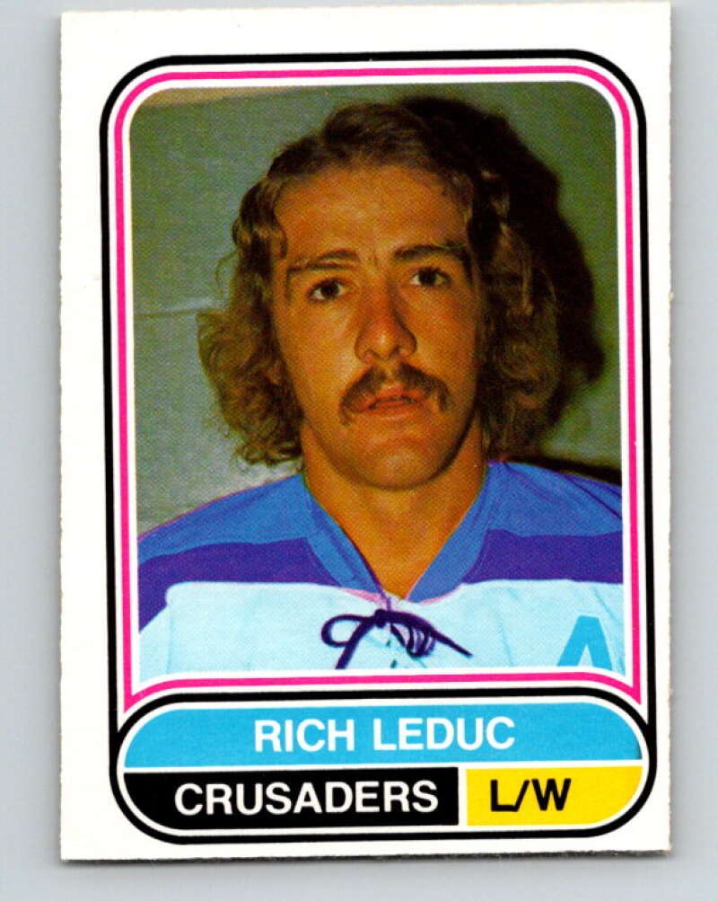 1975-76 WHA O-Pee-Chee #113 Rich Leduc RC Rookie Cleveland Crusaders V7308