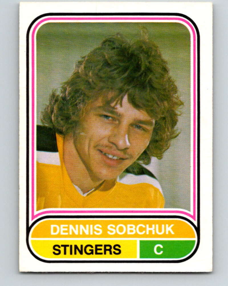 1975-76 WHA O-Pee-Chee #115 Dennis Sobchuk Cincinnati Stingers V7309