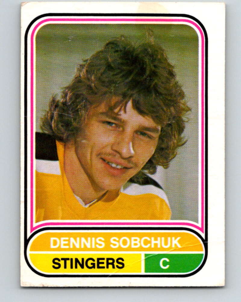 1975-76 WHA O-Pee-Chee #115 Dennis Sobchuk Cincinnati Stingers V7310