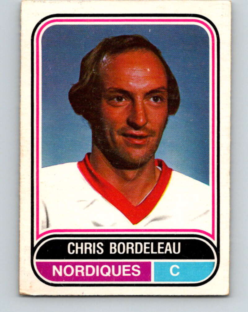 1975-76 WHA O-Pee-Chee #116 Chris Bordeleau Quebec Nordiques V7312