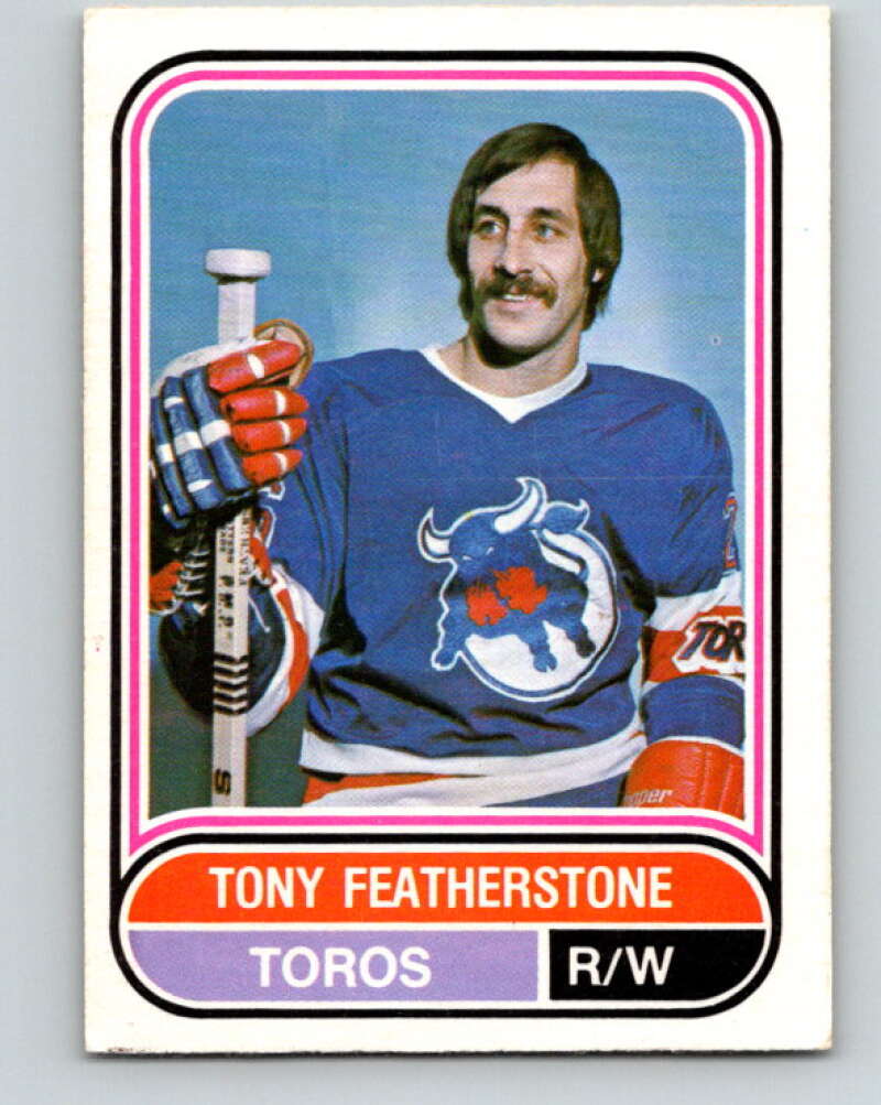 1975-76 WHA O-Pee-Chee #122 Tony Featherstone Toronto Toros V7322