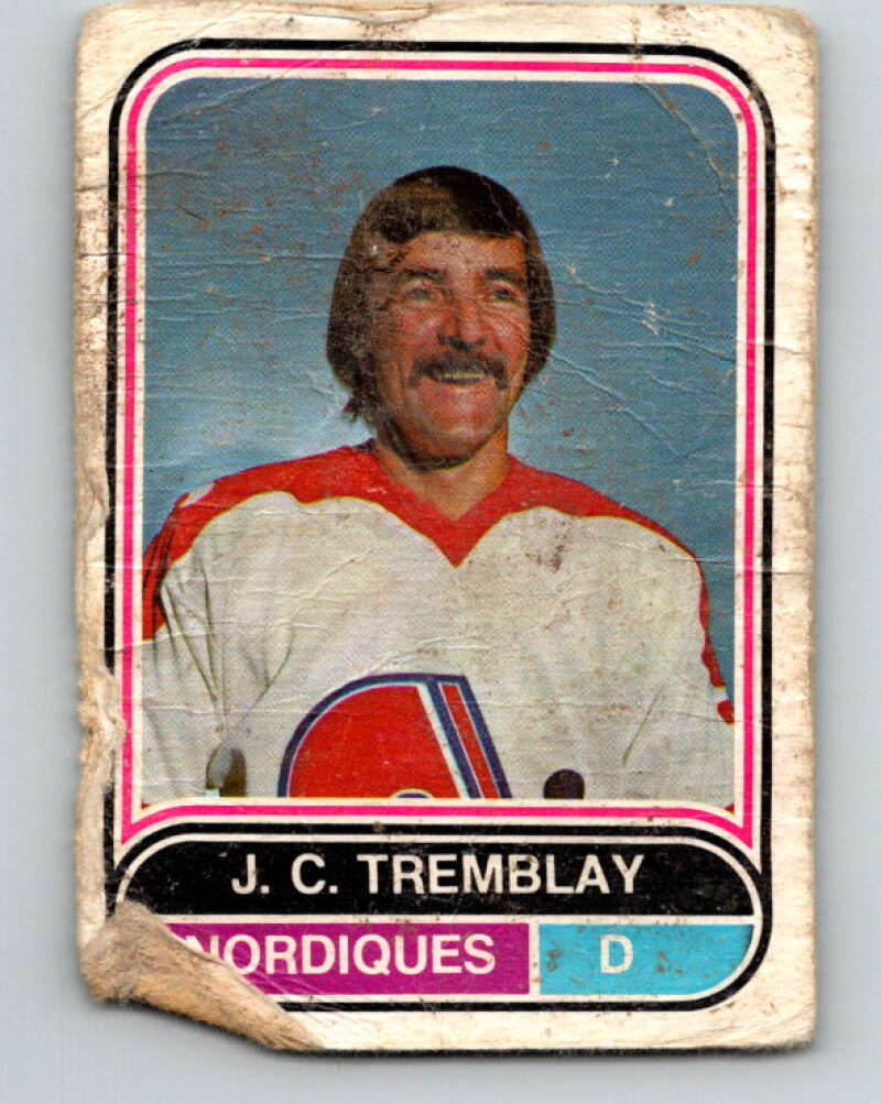 1975-76 WHA O-Pee-Chee #130 J.C. Tremblay Quebec Nordiques V7339