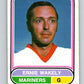 1975-76 WHA O-Pee-Chee #132 Ernie Wakely  San Diego Mariners  V7340