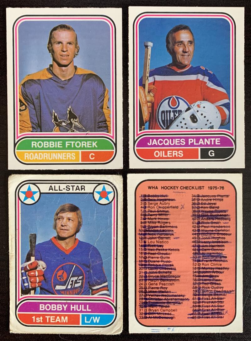 1975-76 WHA O-Pee-Chee NHL Hockey Complete Set 1-132 EX-NM *0170