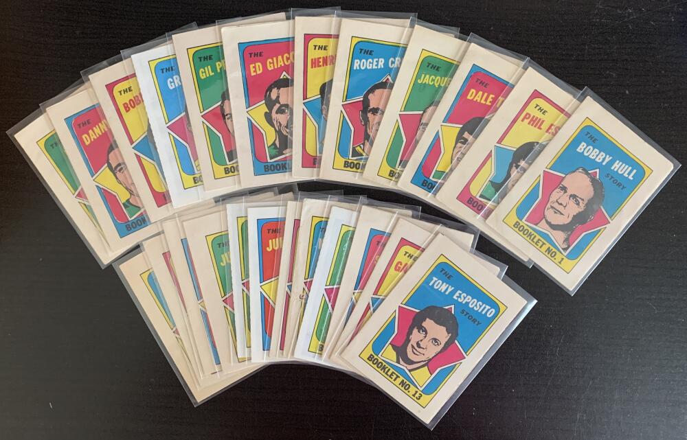 1971-72 O-Pee-Chee Booklets Complete Set 1-24 Vintage Hockey 08229