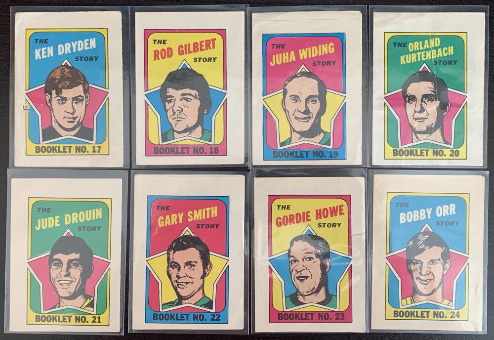 1971-72 O-Pee-Chee Booklets Complete Set 1-24 Vintage Hockey 08229
