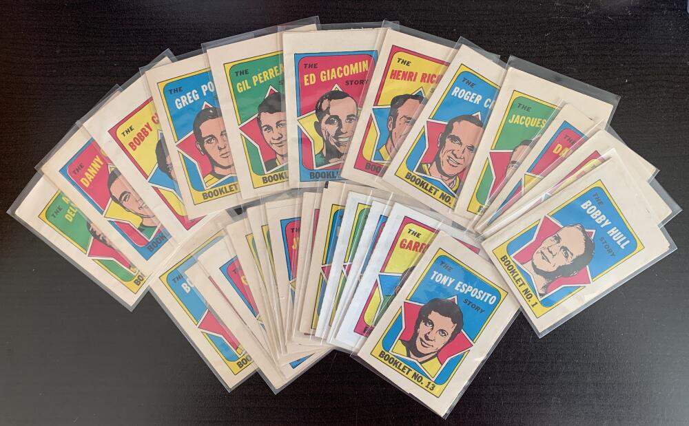 1971-72 O-Pee-Chee Booklets w/Topps Complete Set 1-24 Vintage Hockey 08230