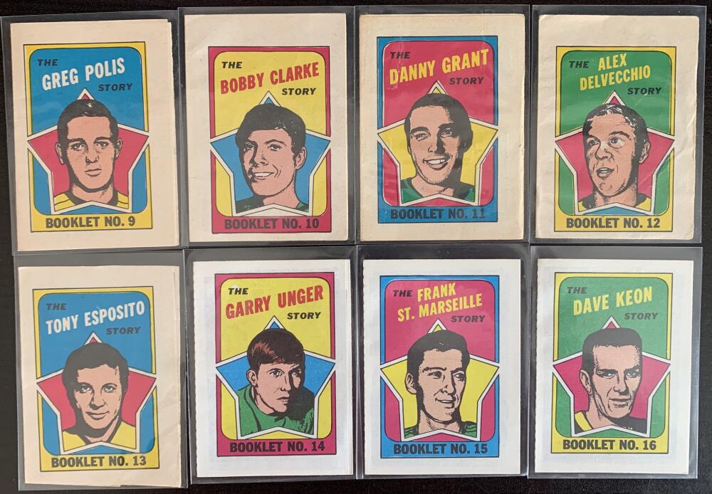 1971-72 O-Pee-Chee Booklets w/Topps Complete Set 1-24 Vintage Hockey 08230