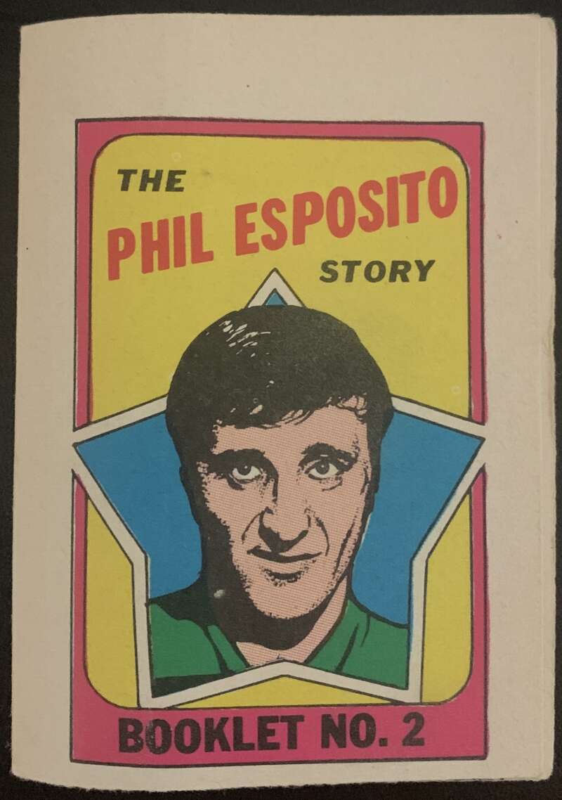 1971-72 O-Pee-Chee Booklets #2 Phil Esposito Boston Bruins V7400