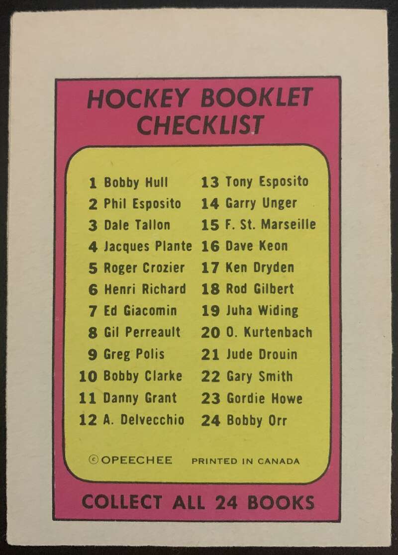 1971-72 O-Pee-Chee Booklets #6 Henri Richard Montreal Canadiens V7409