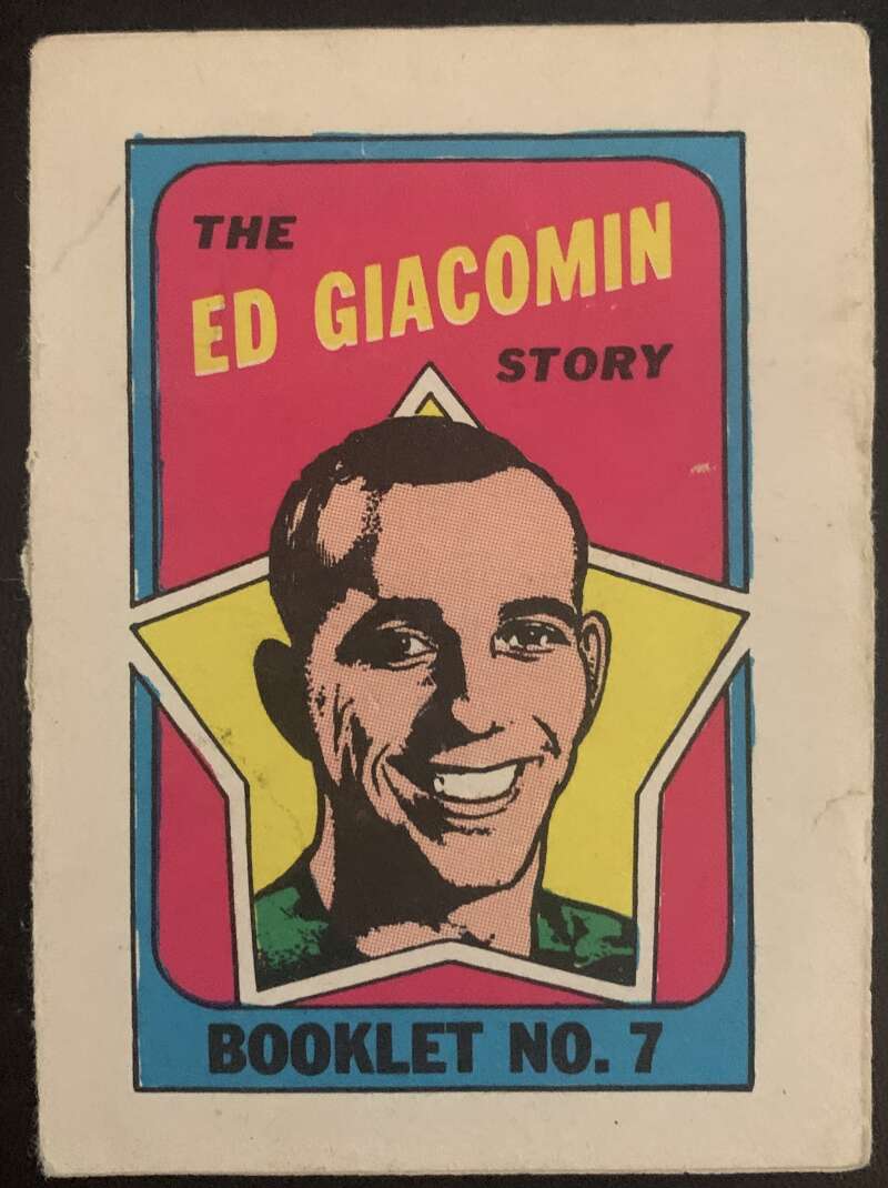 1971-72 O-Pee-Chee Booklets #7 Ed Giacomin New York Rangers V7413
