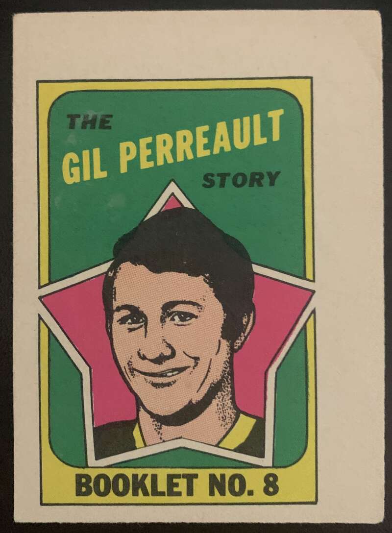 1971-72 O-Pee-Chee Booklets #8 Gilbert Perreault Buffalo Sabres V7416