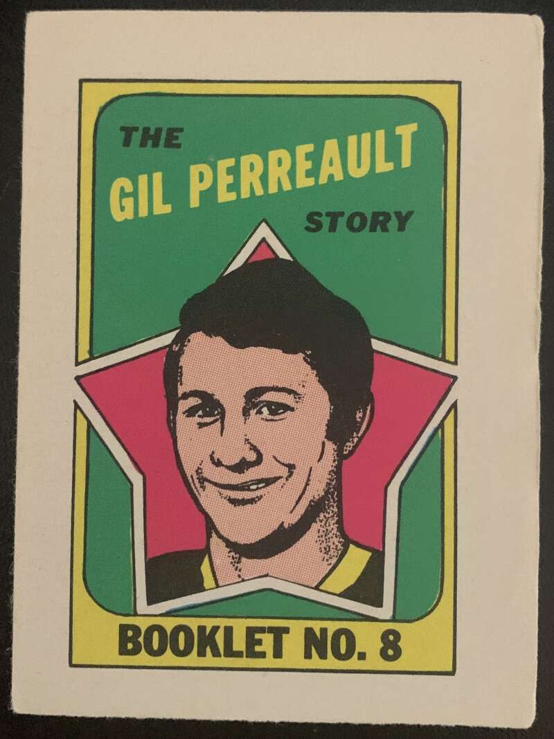 1971-72 O-Pee-Chee Booklets #8 Gilbert Perreault Buffalo Sabres V7417