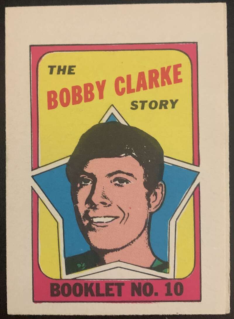 1971-72 O-Pee-Chee Booklets #10 Bobby Clarke Philadelphia Flyers V7420