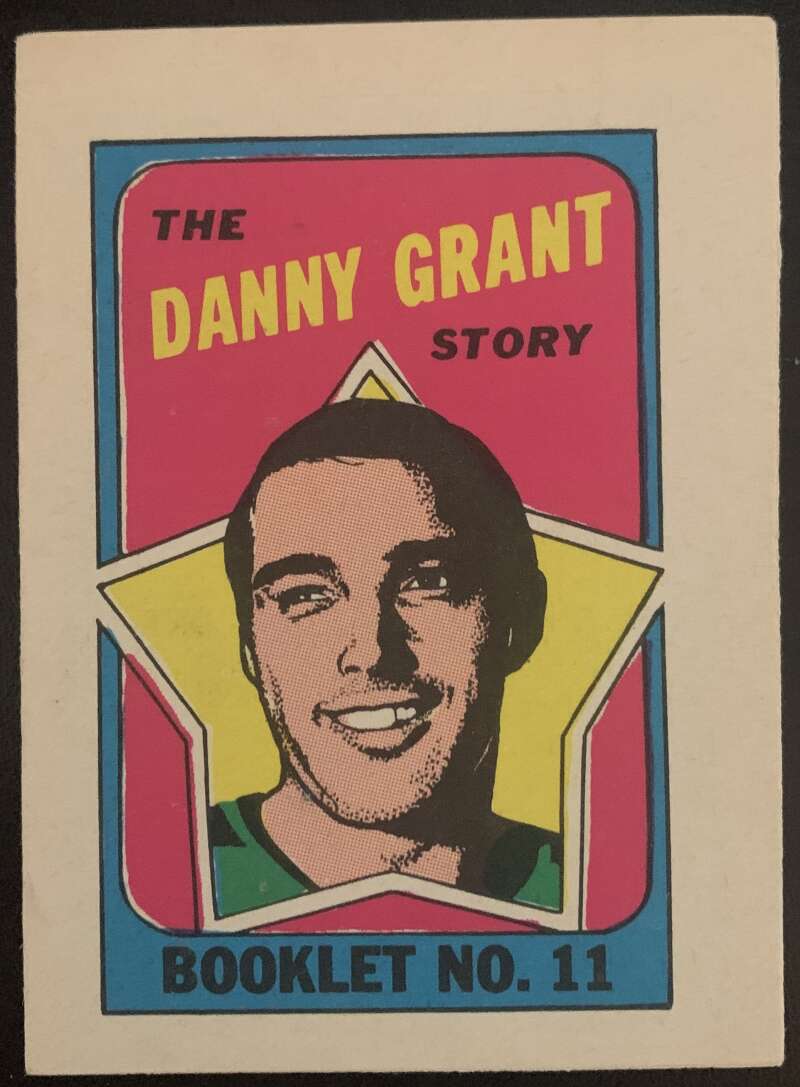 1971-72 O-Pee-Chee Booklets #11 Danny Grant Minnesota North Stars V7421