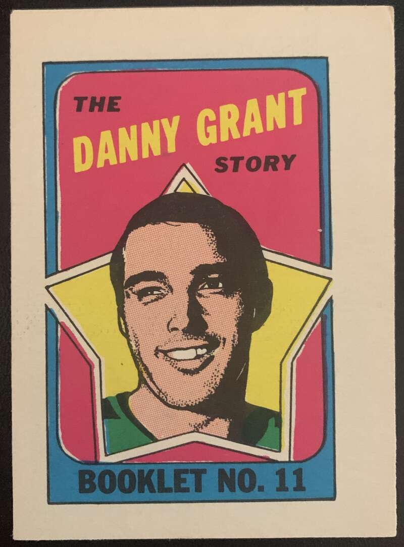 1971-72 O-Pee-Chee Booklets #11 Danny Grant Minnesota North Stars V7422