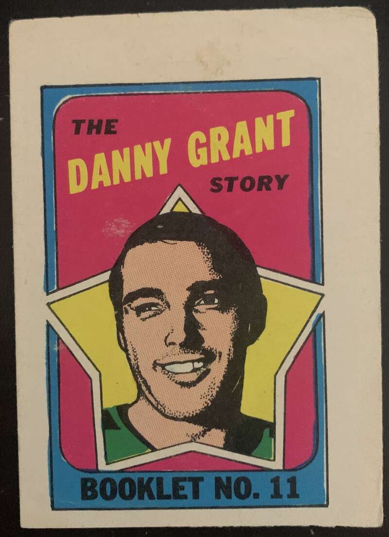 1971-72 O-Pee-Chee Booklets #11 Danny Grant Minnesota North Stars V7425