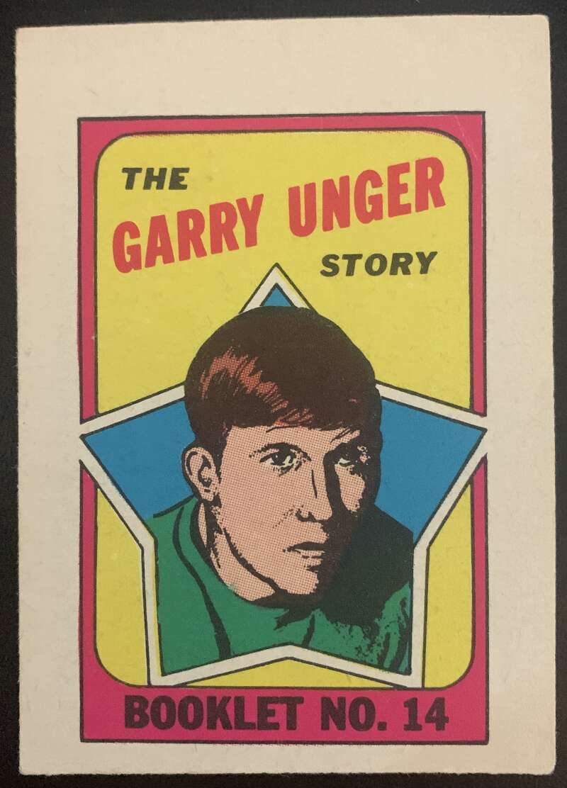 1971-72 O-Pee-Chee Booklets #14 Garry Unger St. Louis Blues V7434