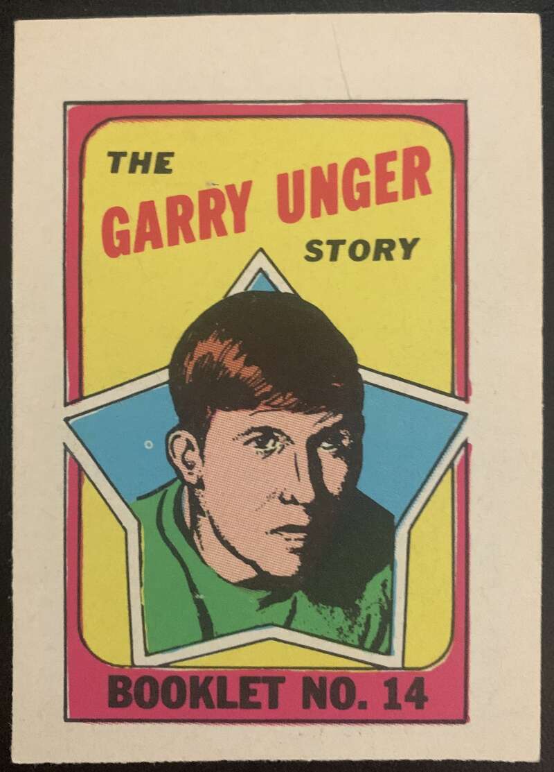 1971-72 O-Pee-Chee Booklets #14 Garry Unger St. Louis Blues V7435