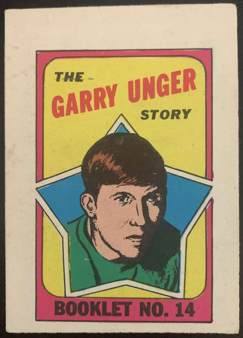 1971-72 O-Pee-Chee Booklets #14 Garry Unger St. Louis Blues V7436