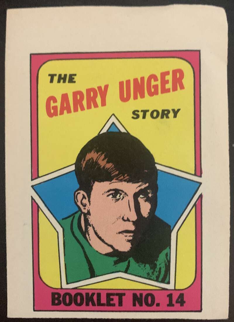 1971-72 O-Pee-Chee Booklets #14 Garry Unger St. Louis Blues V7437