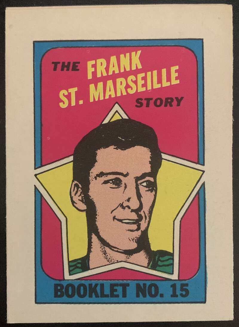 1971-72 O-Pee-Chee Booklets #15 Frank St. Marseille St. Louis Blues V7439