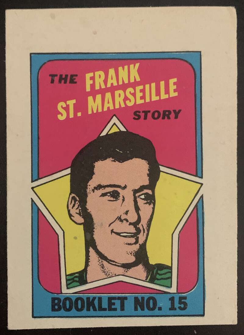 1971-72 O-Pee-Chee Booklets #15 Frank St. Marseille St. Louis Blues V7440
