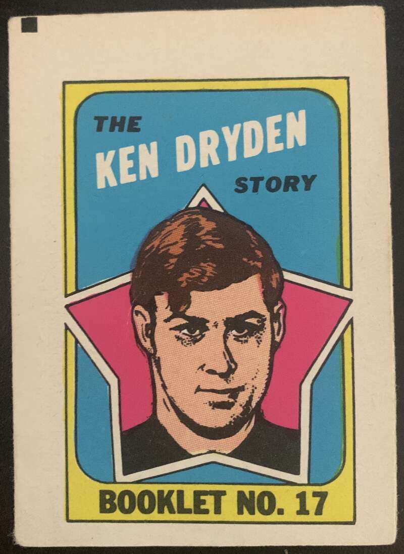 1971-72 O-Pee-Chee Booklets #17 Ken Dryden Montreal Canadiens V7445