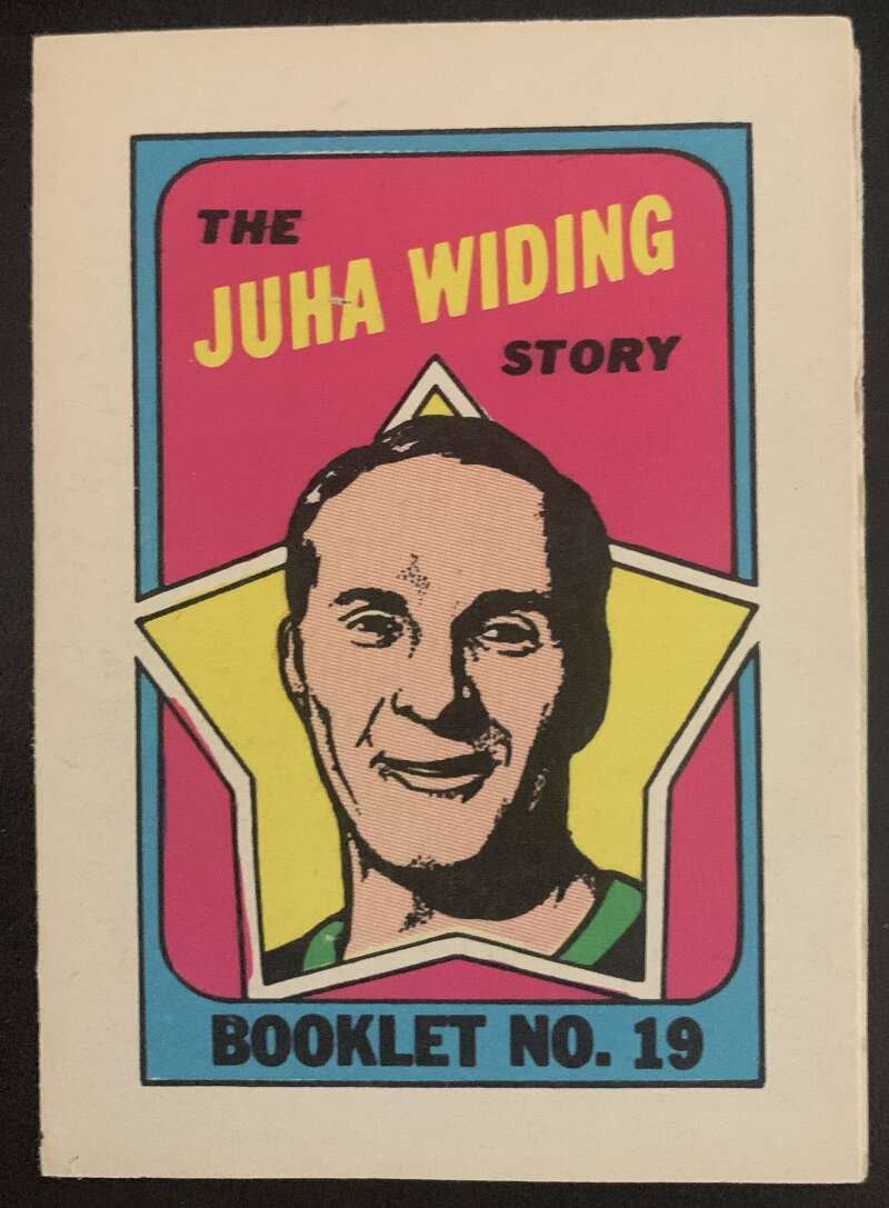 1971-72 O-Pee-Chee Booklets #19 Juha Widing Los Angeles Kings V7447