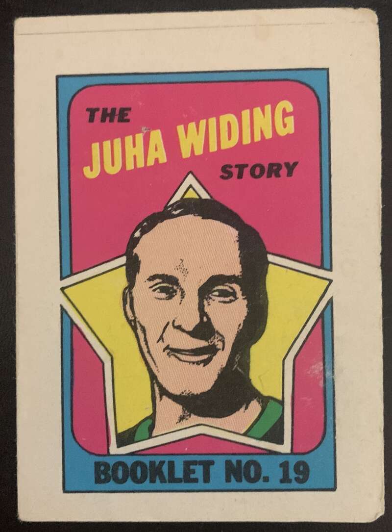 1971-72 O-Pee-Chee Booklets #19 Juha Widing Los Angeles Kings V7448