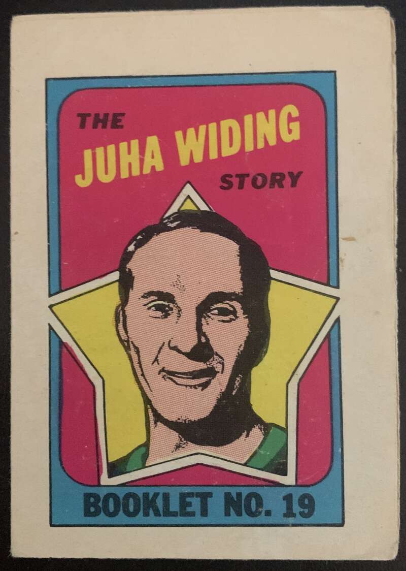 1971-72 O-Pee-Chee Booklets #19 Juha Widing Los Angeles Kings V7449