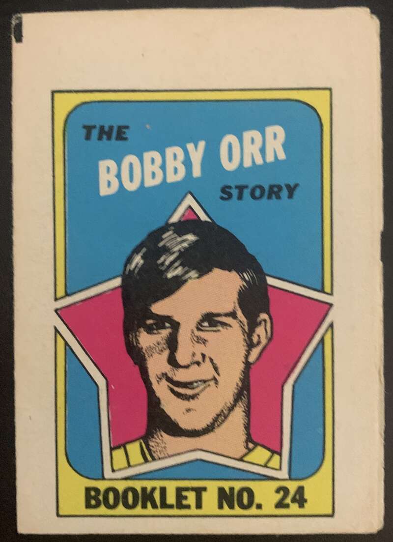 1971-72 O-Pee-Chee Booklets #24 Bobby Orr Boston Bruins V7458