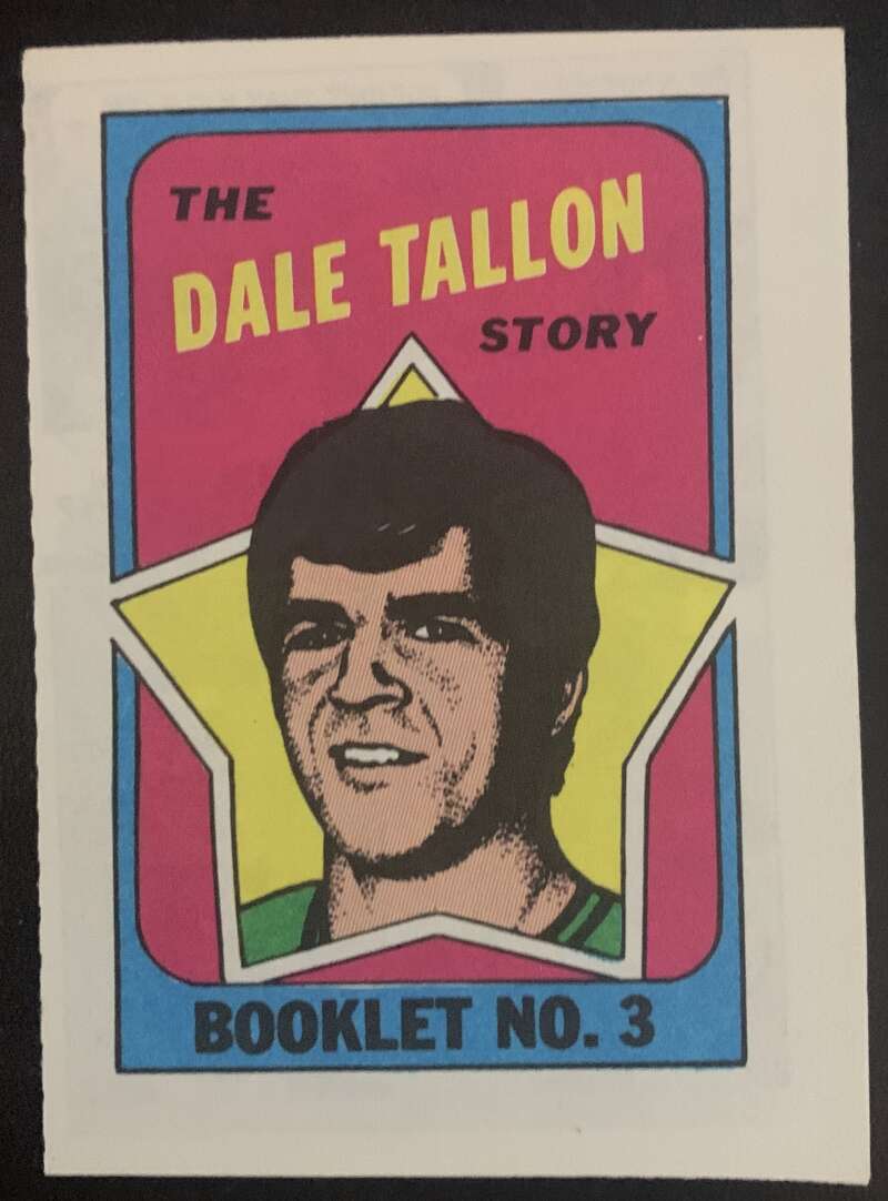 1971-72 O-Pee-Chee Booklets Topps #3 Dale Tallon Vancouver Canucks V7459