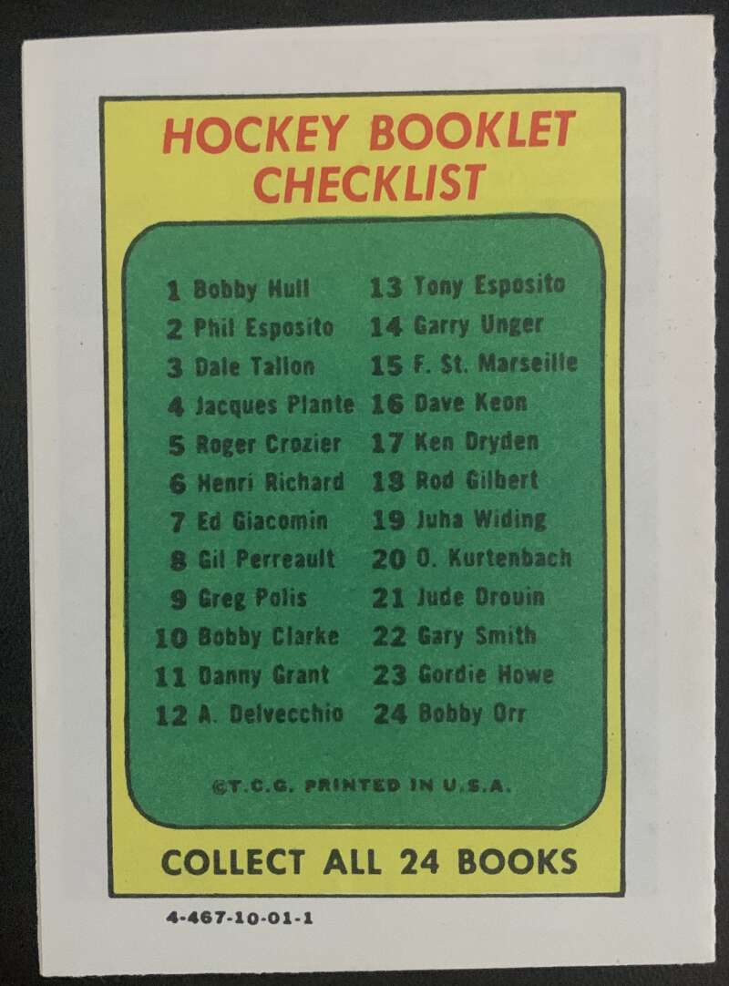 1971-72 O-Pee-Chee Booklets Topps #21 Jude Drouin Minnesota North Stars V7465