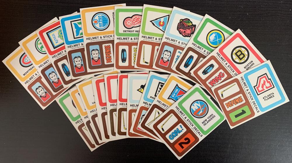 1979-80 Topps Team Stickers Complete Set 1-21 Vintage Hockey 08231