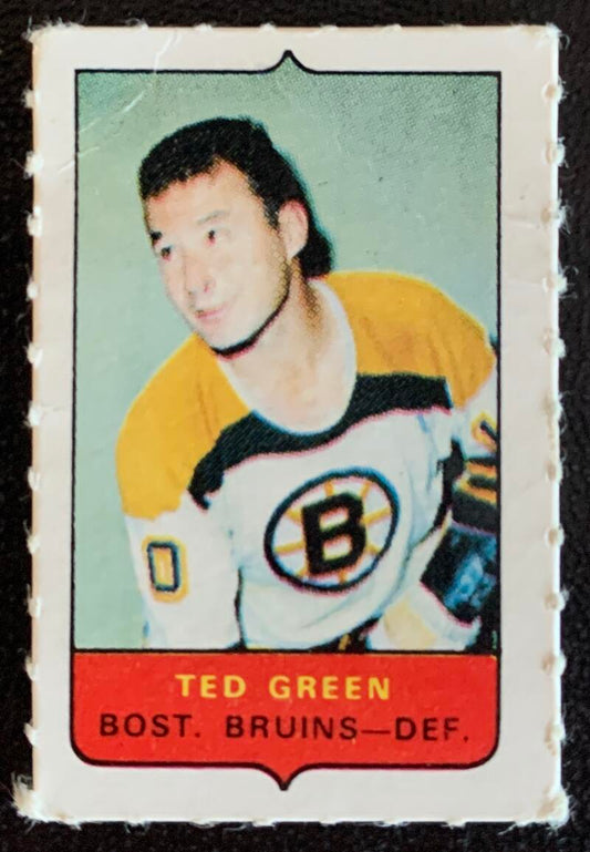 V7497--1969-70 O-Pee-Chee Four-in-One Mini Card Ted Green