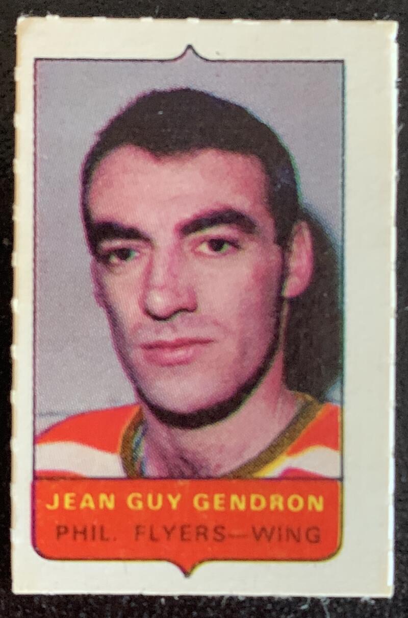 V7499--1969-70 O-Pee-Chee Four-in-One Mini Card Jean Guy Gendron