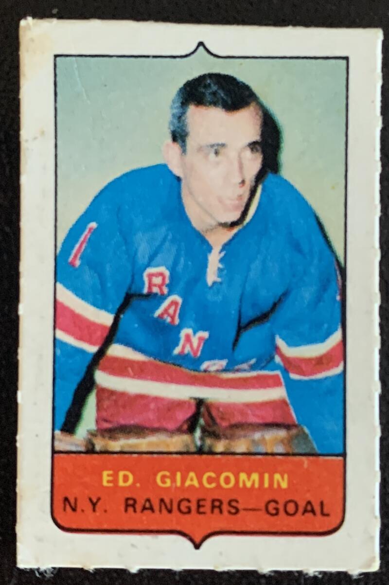 V7504--1969-70 O-Pee-Chee Four-in-One Mini Card Ed Giacomin